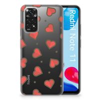 Xiaomi Redmi 10 | Redmi Note 11 4G TPU bumper Hearts - thumbnail