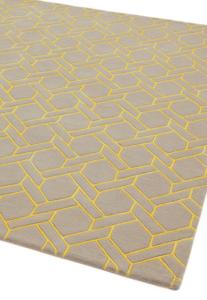 MOMO Rugs - Nexus FL02 Silver/Yellow -