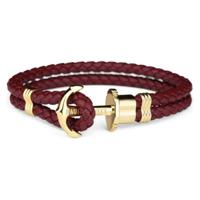 Armband Paul Hewitt PH-PH-L-G-DB Kastanjebruin Afmeting 14,5 cm