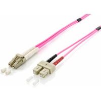 Equip 255539 Glasvezel kabel 0,5 m LC SC OM4 Violet - thumbnail