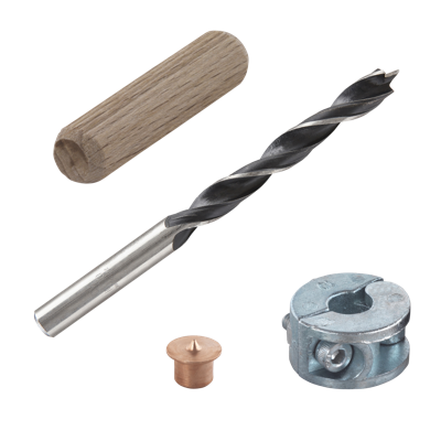 Wolfcraft Deuvelset | Ø10mm | 25-delig | 1 set - 2918000