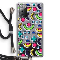 8-bit N°6: Samsung Galaxy Note 20 / Note 20 5G Transparant Hoesje met koord