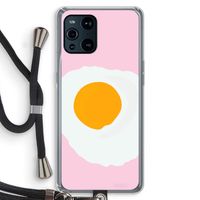 Sunny side up: Oppo Find X3 Transparant Hoesje met koord
