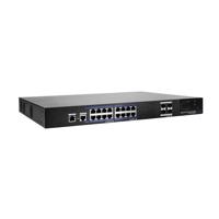 ABUS ABUS ITAC10120 16-Port PoE Gigabit Switch Managed 19 netwerk switch 16 poorten PoE-functie