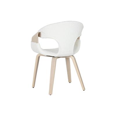 Keukenstoel Home ESPRIT Wit Polyester Hout 55,5 x 67,5 x 80,5 cm