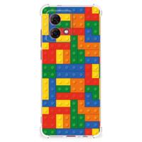 Motorola Moto G84 Doorzichtige Silicone Hoesje Blokken