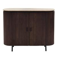 Giga Meubel - Dressoir Travertin 120cm - Bruin Mangohout - 120x35x95cm - thumbnail