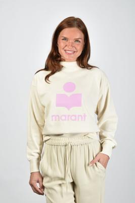 Marant Etoile trui Moby SW0003FA-D1M04E ecru/pink