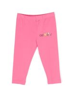 Off-White Kids legging à logo imprimé - Rose