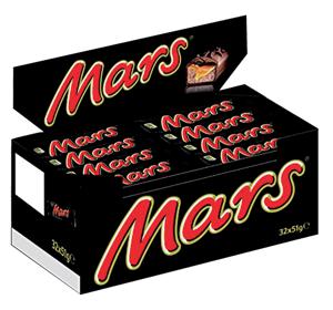 Mars repen single 51gr 32 stuks