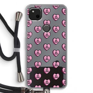 GIRL POWER: Pixel 4a Transparant Hoesje met koord