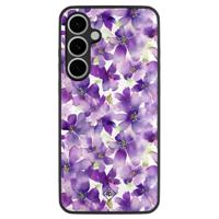 Samsung Galaxy S24 FE hoesje - Floral violet