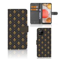 Samsung Galaxy A42 5G | Telefoon Hoesje | Franse Lelie | Portemonnee hoesje