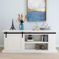 VidaXL Ophangset voor minischuifdeur 183 cm koolstofstaal