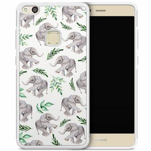 Huawei P10 Lite hoesje - Floral olifantjes