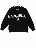 MM6 Maison Margiela Kids sweat à logo imprimé - Noir