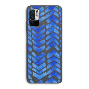 Blauwe pijlen: Xiaomi Redmi Note 10 5G Transparant Hoesje