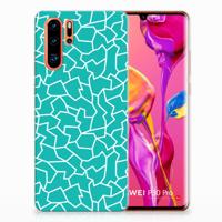 Huawei P30 Pro | Hoesje maken | Cracks Blue
