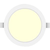 LED Downlight Pro - Inbouw Rond 20W Warm Wit 3000K - Ø222mm Mat Wit