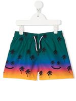 Molo short de bain à imprimé palmier - Vert