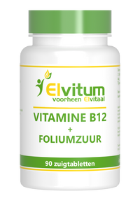 Elvitum Vitamine B12 + Foliumzuur Zuigtabletten