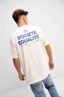 Equalité Societé T-Shirt Heren Gebroken Wit - Maat XXS - Kleur: Beige | Soccerfanshop