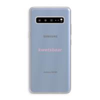 kwetsbaar: Samsung Galaxy S10 5G Transparant Hoesje - thumbnail