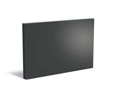 Aluminium muur 300x15x194cm.