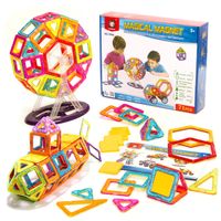 Magnetic Toys magnetische bouwblokken - Magnetisch speelgoed - 71 onderdelen - Vanaf 3 jaar - thumbnail