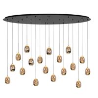 Highlight HanglampGolden Egg zwart 18-lichts ovaal - H5451.01
