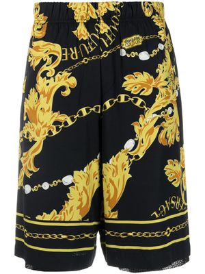 Versace Jeans Couture short sarouel à imprimé Barocco - Noir