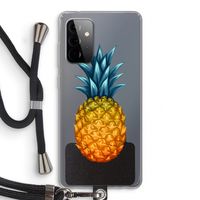Grote ananas: Samsung Galaxy A72 5G Transparant Hoesje met koord