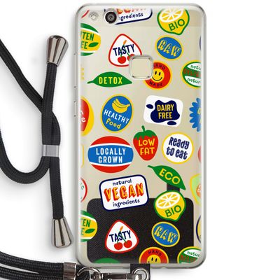 Fruitsticker: Huawei Ascend P10 Lite Transparant Hoesje met koord