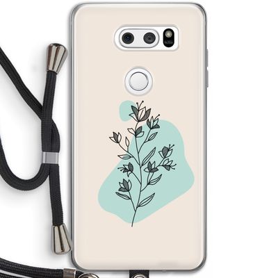 Violets are blue: LG V30 Transparant Hoesje met koord