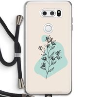 Violets are blue: LG V30 Transparant Hoesje met koord