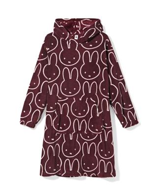 HEMA Nijntje damesnachthemd fleece bordeauxrood (bordeauxrood)