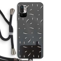 Hipster stripes: Xiaomi Redmi Note 10 5G Transparant Hoesje met koord