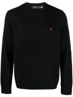 Polo Ralph Lauren Polo Pony-embroidered knitted jumper - Noir - thumbnail