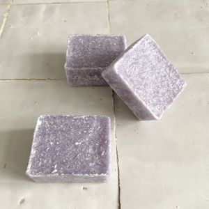 Amberblokje 'Violet' per stuk - 4 cm