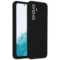 Accezz Liquid Silicone Backcover Samsung Galaxy A54 (5G) Telefoonhoesje Zwart