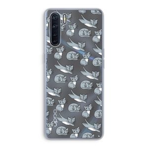 Poezen: Oppo A91 Transparant Hoesje