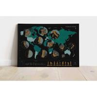 Scratch Map World - Carte du vin | Engelstalig | 70 x 50 cm | 1020 Dégustations
