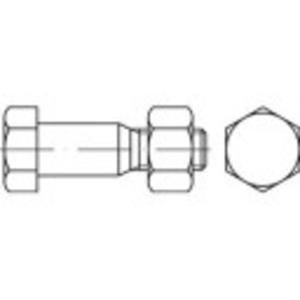 TOOLCRAFT 144213 Zeskant passchroeven M24 75 mm Buitenzeskant DIN 7968 Staal Galvanisch verzinkt 25 stuk(s)