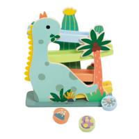 Classic World houten ballenbaan dinosaurus, 4dlg.