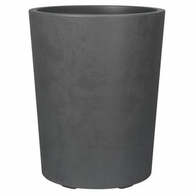Deroma Millennium R Grijs Antraciet Plastic Gerecycled plastic Cirkelvormig Vaas