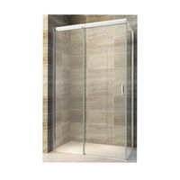 Aqua Splash AQS Douchecabine Softclose 2.0 140 cm met Nisdeur en Zijwand 8 mm Aluminium NANO Coating - Douchecabine Softclose 2.0 140x80 cm