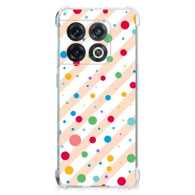 OnePlus 10 Pro Doorzichtige Silicone Hoesje Dots OnePlus 10 Pro Doorzichtige Silicone Hoesje Dots