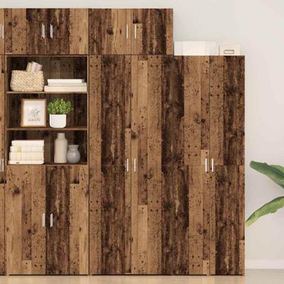 Opbergkast Oud hout 70 x 42.5 x 225 cm Bewerkt hout