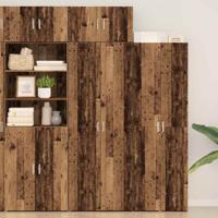 Opbergkast Oud hout 70 x 42.5 x 225 cm Bewerkt hout