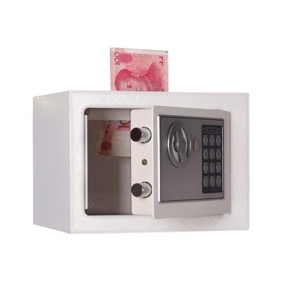 17E Home Mini elektronische beveiliging Lock box Wandkast kluis met munt bediende functie (wit)